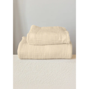 Ultra Soft Muslin Towel Adult Set, 100% Turkish Cotton 4-Layer 2 Pieces Luxury Muslin Hand & Bath Towels Sets for Bathroom (Natural, 1 Bath & 1 Hand Towel Set)