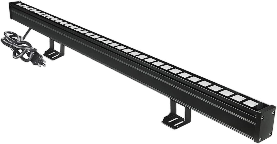 New Upgraded Wall Washer LED Lights with 10x60 Wide Angle, 36W 5000K Daylight Wall Washer Light, IP65 Waterproof Outdoor Indoor Bar Lights, 120V LED Light Bar for Display Sign Wall Lighting, 40 inches long wall flood wash lighting bar