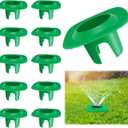 10 Pcs Sprinkler Head Protector, Plastic Sprinkler Donut Guards for Lawns, Sprinklers Guards with 2 Grooves for Protects Sprinklers Head and Water Pipe