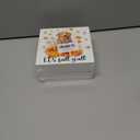 2 x Fall Wall Decor Football Wood Sign Rustic Autumn Decorations Farmhouse Home Table Desk Decor (5 x 5 Inches)