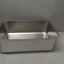 Kirecoo Stainless Steel Cat Litter Box, Large Metal High Sided Cat Pan Box, Indoor Litter Tray, Non Stick, No Smell, Easy to Clean, Pet Toilet Supplies for Cats