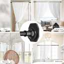 Tension Curtain Rod Long Curtain Rods No Drilling 43-100 Inch Adjustable Black Shower Curtain Rod 1.1 Inch Diameter Thick Heavy Duty Shower Rod for Windows Bathroom Outdoor No Rust