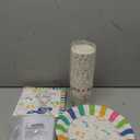 Sustainable Greetings Juvale Music Party Supplies, Paper Plates, Napkins, Cups and Plastic Cutlery (Serves 24, 144 Pieces) - Music Themed Party Decorations