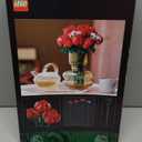 LEGO Botanicals Bouquet of Roses Artificial Flowers - Fake Red Roses Building Set for Adults, Ages 18+ - Gifts for Anniversary for Women & Men - Home Decor for Table Display - 10328