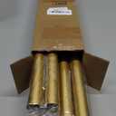 2 Pack Gold Curtain Rods for Windows 48 to 84 Inch(4-7 Feet),1" Diameter Drapery Rods with Modern Style End Cap Finials,Size:36-88 Inch