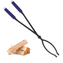 28" Firewood Tongs Log Grabber for Thick Logs Outdoor Indoor Camfire Firepit Bonfire Fireplace Tongs Heavy Duty Wrought Rustproof Safely Moves Firewood