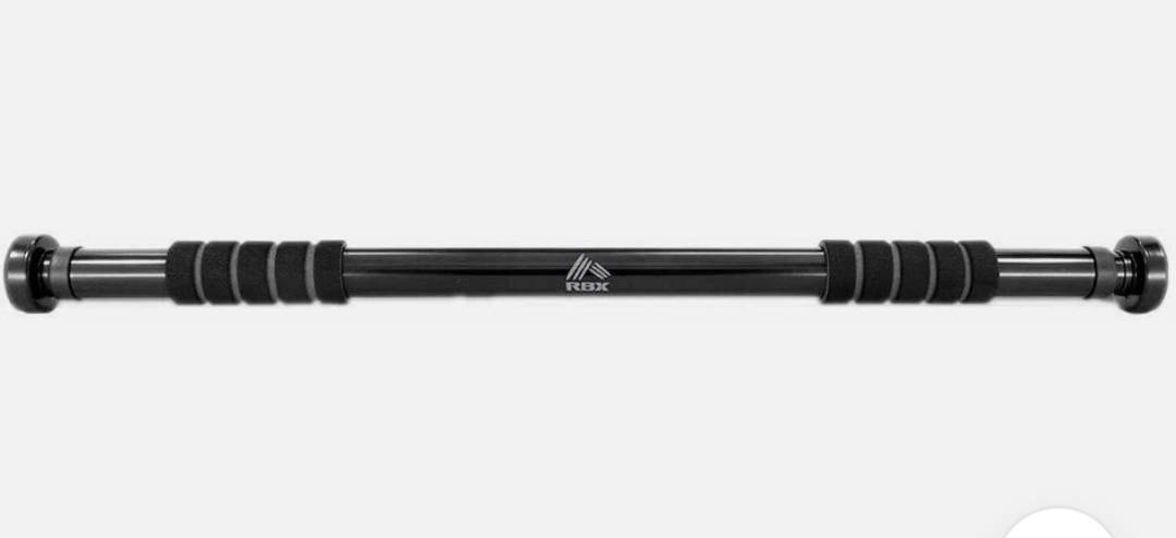 RBX Doorway Pull-up Bar with Foam Grips - Black - Sealed in Box