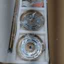 2 Pack 7.2-Inch Globe Pendant Lights, Mid Century Gold Pendant Light Fixtures, Globe Pendant Lights Kitchen Island with Milk Glass Shade Adjustable Hanging Fixture for Dining Room (Bulbs not Included)