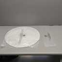 White Round paper lamp shade 50cm (19Inch) Chinses Lantern Pendant Lamp Shade, Large Foldable Lampshade