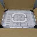 Sorgion 2-in-1 bread slicer and storage box with handle - plastic bread boxes for fresh keeping food storage containers with lids airtight for cake buns,White