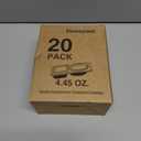 20sets Double Compartment Condiment Containers with Lids, snack box containers, Portion Cups Plastic perfect for to-go Sauce, Sampling, Dressing, Travel Snack