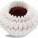 Coffee Filters 8-12 Cup, 7.875 inch x 3.25 inch, 200 Count Basket Coffee Filters, White Disposable 8 to 12 Cup Coffee Filter Paper