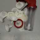 Cookie Press for Baking, Spritz Cookie Press, Thicken Cookies Press Gun Kit with 16 Discs and 6 Decorating Tips, Suitable for DIY Cookies Maker and Cake Icing (Red)