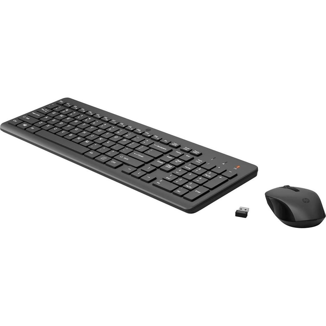 Wireless Keyboard and Mouse Combo - 2.4 Ghz Wireless USB Receiver - Chiclet Keys, 12 Keyboard Shortcuts - 1600 DPI Multi-Surface Mouse - LED Num Lock, Caps Lock, Scroll Lock