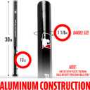 Franklin Sports Pro Elite Thin Bat Swing Trainer, 30", Aluminum Construction with 1 1/8" Bat Barrel and PU Bat Grip