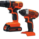 Black & Decker 20V MAX Drill/Driver Impact Combo Kit with BLACK