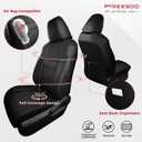 FREESOO for Toyota Corolla Seat Covers L LE 2020 2021 2022, Custom Fit Car Seat Covers, Luxury Leather Seat Covers for Cars, Waterproof Car Seat Cover Protector Cushions, Black Full Set