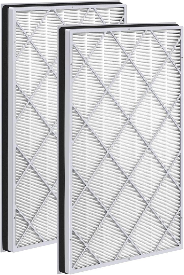 HE601 H13 True HEPA Replacement Filt-er Compatible with Shark Air Purifi-er 6 (HE601 & HE602), #HE6FKPET, True HEPA for Shark HE601 Air Purifi-er Filt-er Replacement, 2 Pack