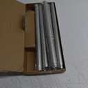Heavy Duty Curtain Rods for Windows 72 to 144 Inch, 1 Inch Silver Curtain Rods for Outdoor, Farmhouse, Bedroom, Kitchen, Living Room, Adjustable Easy Install Drapery Rod (A2,Silver,30"-150")