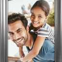 Malden International Designs 192-57 Concourse Pewter Metal Picture Frame, 5x7, Silver