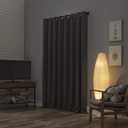 Sun Zero Nordic 2-pack Theater Grade Extreme 100% Blackout Grommet Curtain Panel Pair, 52" x 84", Gray(Each panel measures 52x84. Combined panel pair measures 104x84)