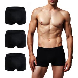 AIRCUTE Men Urinary Incontinence Underwear Washable Absorbency Soft Bladder Leak Proof Boxer Briefs 60 ML 3 Pack (Large)
