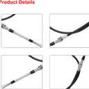Golf Cart Reverse Forward & Shift Cable Compatible with EZGO Gas & for Electric RXV Vehicles 2008-up Replace OE# 603615