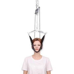 Cervical Neck Traction Device Over-The-Door, No Need for Handheld or Water Bag Portable Neck Stretcher, Effective Home Physical Therapy for Neck Pain Relief, Adjustable Tension Levels