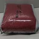U-NICE HOME Loveseat Sofa Cover Reversible Couch Cover for Dogs with Elastic Straps Water Resistant Furniture Protector for Pets Couch Cover for 2 Cushion Couch (Loveseat, Burgundy/Tan)