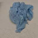 DOLOPL Baby Blue Baby Shower Decorations for Boy Cheesecloth Table Runner 13.3ft Boho Gauze Cheese Cloth Table Runner Rustic Sheer Runner 160inch Long for Wedding Bridal Birthday Party Cake Table