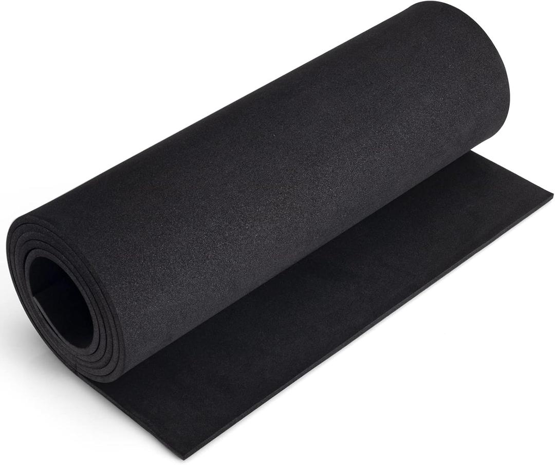 Black Foam Sheets Roll, Premium Large EVA Foam Sheet 13.9" x 59",5mm Thick, Density 86kg/m3 for Halloween Cosplay Costume, Crafts, DIY Projects by MEARCOOH