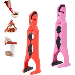 3-in-1 Hot Plate Gripper, Anti-Scalding Hot Bowl Dish Plate Gripper Clips Tongs,Silicone anti-heat and anti-slip dish tongs for the kitchen, Non-Slip Dish Clamp for Microwave Cooking Oven(2pcs