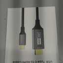 USB-C to HDMI Cable 6Ft [4K@60Hz] High-Speed USB Type C to HDMI 2.0 Braided Cord (Thunderbolt 3/4 Compatible) for iPhone 15 Series, MacBook Pro/Air, iPad Pro, Galaxy S8 to S23