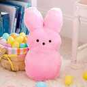 Animal Adventure | 15" Pink Shaggy Bunny Peeps Plush | Easter Basket Stuffed Animals for Kids | Marshmallow Candy | Huggable Ultra Soft Plushie Stuffers Buddy Toy | Collectable Gifts | Aged 3+