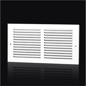 14x6 Return Air Grille Fits 14"W x 6"H Duct Opening,AC Air Return Vent Cover for Ceiling or Sidewall,Solid Steel HVAC Cold Air Return Vent Cover Without Filter Housing,Outer Dimension:15.75"WX7.75"H