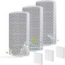 3 Pack Cat Fountain Filter Replacement, 12~15 Weeks Usage, 7-Layer Ultimate Filtration, Pet Fountain Filters Compatible with Cordless Petlipo Water Fountain for Cats Dogs