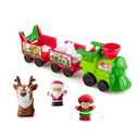Fisher-Price Little People Toddler Toy Musical Christmas Train with Santa Elf & Reindeer Figures for Pretend Play Kids Ages 1+ Years