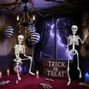Skeleton Halloween Decor,3Ft Life Size Skeleton Full Body Plastic Human Bones for Halloween Decoration