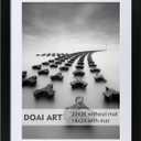 DOAI ART 22x28 Poster Frame Black without Mat or 18x24 with Mat - Polished Plexiglass for Wall Vertically or Horizontally Display - Wall Mounting Hardware Included, 22x28-1 Pack