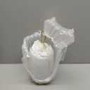 NUPTIO Glass Lanterns Decorative Outdoor: Gold Hurricane Candle Holders for Pillar Candles - Set of 2 Hanging Lantern for Home Thanksgiving Christmas Party Centerpiece