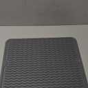 Silicone Dish Drainer Mat 16"12" (40  30 cm) Kitchen Dish Drying Heat Resistant Mat Collapsible Sink Non Slip Kitchen Draining Board Mats for Kitchen Counter (Light Grey) (16"x12", 1P)