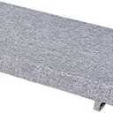 MICUSHION Piano Bench Cushion for Indoor Shoe Storage with Ties Non Slip Picnic Bench Pad for Kitchen Dining Table Seat 40 x14 inch, Ash Grey