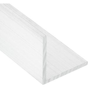 MECCANIXITY Aluminum Angle, 1.57"x1.57"x12" Long 0.12" Wall Thick 6063 Aluminum Bars T5 Temper Mill Stock for Building Construction, Furniture, Shelves, Brackets, DIY, Industrial 1pcs