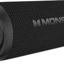 Monster Bluetooth Speaker, Wireless Portable Outdoor Bluetooth Speakers, 60W True Wireless Stereo IPX8 Waterproof, Dual PairingBluetooth 5.4 Built-in Mic, Outdoor Speaker (Deep Black)