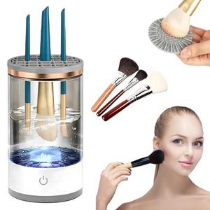 Electric Makeup Brush Cleaner - Automatic Spinning Makeup Brush Cleaner,Multi-Use Cosmetic Brush Cleanerfor All Size Makeup Brushes