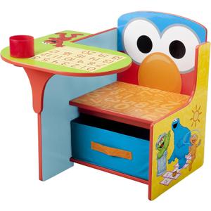 Delta Children Chair Desk With Storage Bin, Sesame Street, 1 Count