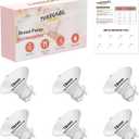 Upgraded Flange Insert 18mm with Pull Tab and Triangle-Shaped for Momcozy/Spectra/Medela/eufy/TSRETE/Elvie/Lansinoh Breast Pumps, Fit for 24mm Shields/Flanges of Most Pumps, 6PCS 18mm