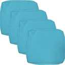 VAKADO Outdoor Patio Furniture Chair Cushion Replacement Covers Set of 4 Waterproof Decorative Cushion Cases Decor for Bench Garden Porch Couch Tent(Turquoise, 24"X24"X4")