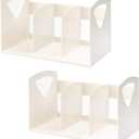 2 Pack Desk Book Shelves Small Desktop Bookshelf F Magazine Holder for Home School and Office