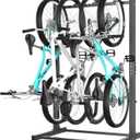 Ultrawall Freestanding Bike Rack, Vertical Bike Storage Stand for Garage, Indoor Bicycle Organizer, Holds Up to 4 Bikes